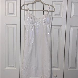 Women’s Mid Calf Wet look Dress